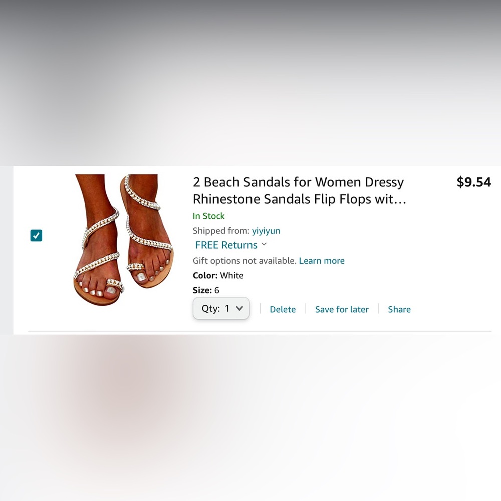 Beach sandals - Amazon